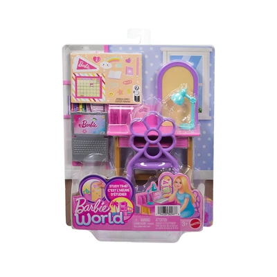 Gambar Barbie Playset World Study Time JKB64 - Mix