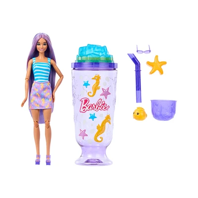 Gambar Barbie Set Boneka Pop Reveal Sea Slushy Series Latina JKF61 - Mix