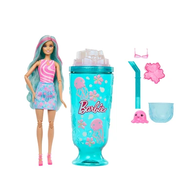 Gambar Barbie Set Boneka Pop Reveal Sea Slushy Series Blonde JKF62 - Mix