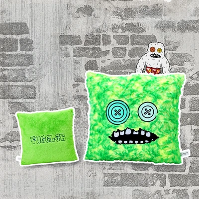Gambar Fuggler Bantal Sofa Weird Monster 38x38 cm - Hijau