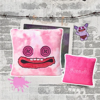 Gambar Fuggler Bantal Sofa Grinning Monster 38x38 cm - Pink