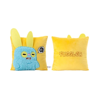 Gambar Fuggler Bantal Sofa Crazy Rabid Rabbit 38x38 cm - Kuning