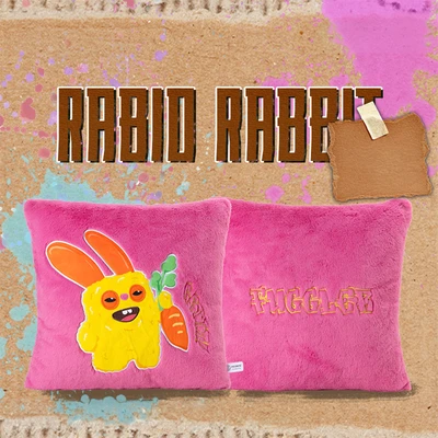 Gambar Fuggler Bantal Sofa Rabid Rabbit Outing 38x38 cm - Pink