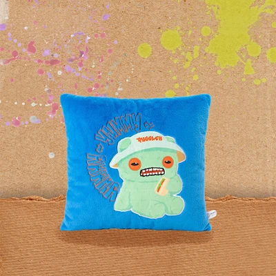 Gambar Fuggler Bantal Sofa Smacker Monster Outing 38x38 cm - Biru