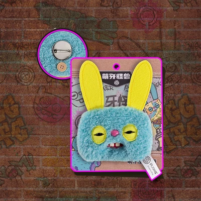 Gambar Fuggler Pin Rainbow Rabid Rabbit - Biru/Kuning