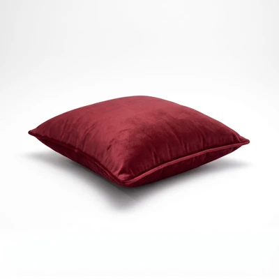Gambar Informa Sarung Bantal Sofa Velvet 45x45 cm - Merah Tua