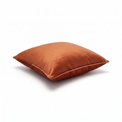 Gambar Informa Sarung Bantal Sofa Velvet 45x45 cm - Merah Terracotta
