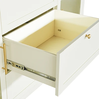 Gambar Informa Jolene Kabinet 2 Pintu Dengan 3 Laci - Krem Beige