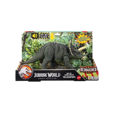 Gambar Jurassic World Legacy Collection Reimagined Figure Triceratops - Hijau Tua