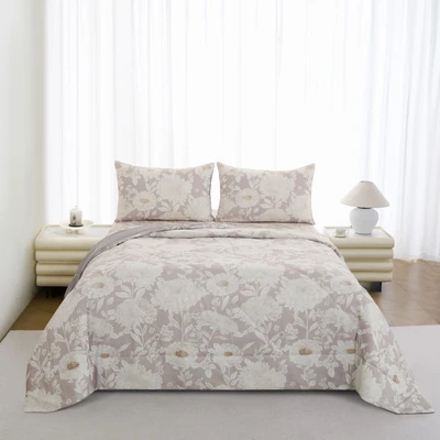 Gambar Informa 180x200 cm Set 6 pcs Seprai King Microfiber Eliana - Cokelat