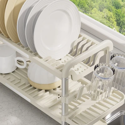 Gambar Informa Wendy Rak Piring 2 Tingkat - Krem Beige