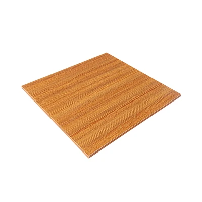 Gambar Informa Heva Permukaan Meja MDF 60x60 cm - Cokelat Teak