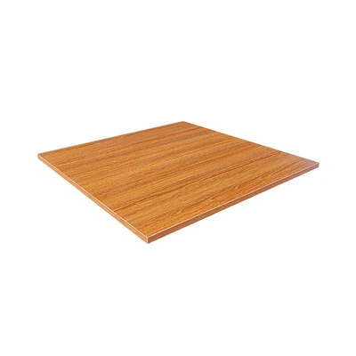 Gambar Informa Heva Permukaan Meja MDF 60x60 cm - Cokelat Teak