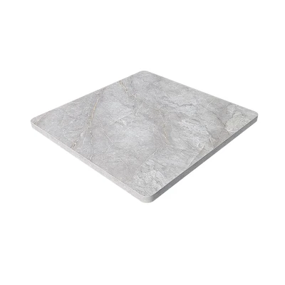 Gambar Informa Heva Permukaan Meja MDF Marble 60x60 cm - Abu-Abu