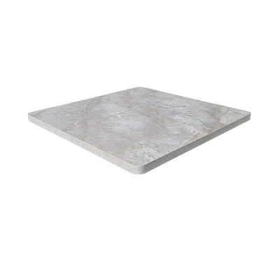 Gambar Informa Heva Permukaan Meja MDF Marble 60x60 cm - Abu-Abu