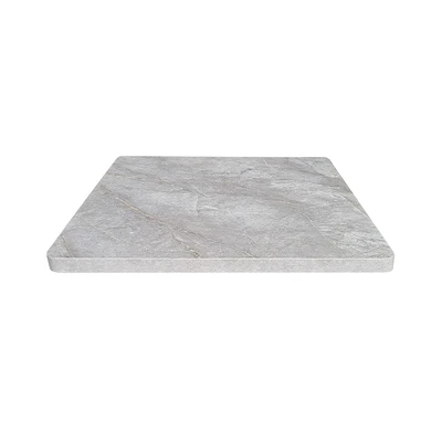 Gambar Informa Heva Permukaan Meja MDF Marble 70x70 cm - Abu-Abu Top