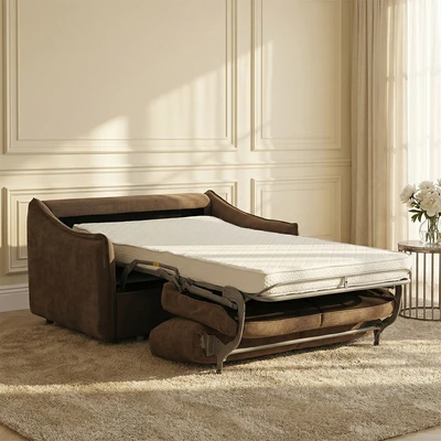 Gambar Selma Timon Sofa Bed Fabric - Cokelat