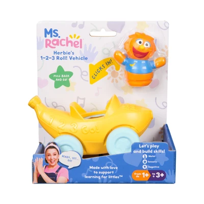 Gambar Ms Rachel Set Minifigure Herbies & Go Vehicle Pull Back - Kuning/Oranye
