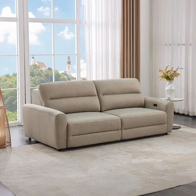 Gambar Cheers Molina Sofa Slider 3 Dudukan Fabric - Cokelat