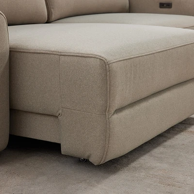 Gambar Cheers Molina Sofa Slider 3 Dudukan Fabric - Cokelat