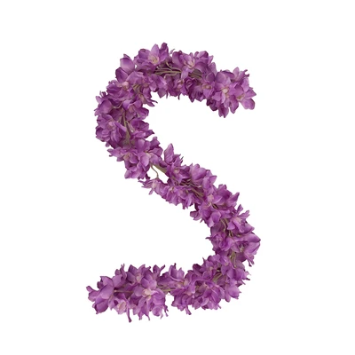 Gambar Forhom Bunga Artifisial Garland Angelonia 110 cm - Ungu
