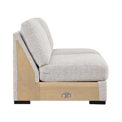 Gambar Ashley Larce Sofa Modular Armless Fabric 2 Seater- Abu-Abu