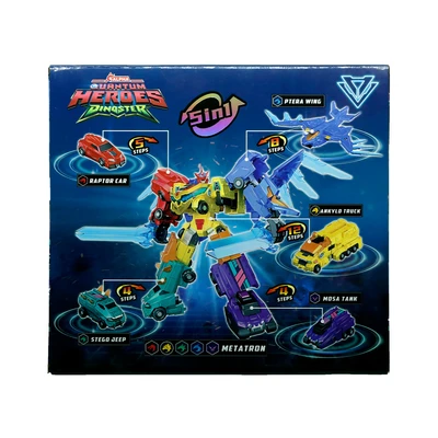 Gambar Alpha Group Quantum Heroes Dinoster Action Robot 5 in 1 Combine Bots Metatron - Mix