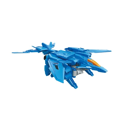Gambar Alpha Group Quantum Heroes Dinoster Action Robot Quick Switch Stego Blast Wing - Biru