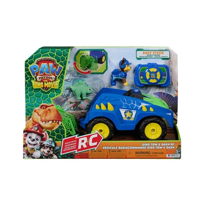 Gambar Paw Patrol The Dino Movie Set Dino Tow & Dash Remote Control - Biru