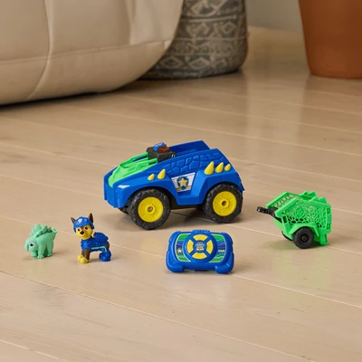Gambar Paw Patrol The Dino Movie Set Dino Tow & Dash Remote Control - Biru