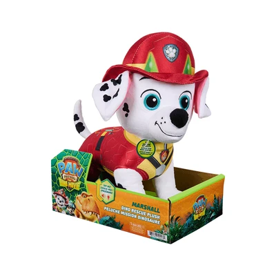 Gambar Paw Patrol The Dino Movie Boneka Plush Marshall Dino Rescue - Merah/Putih