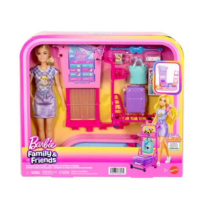 Gambar Barbie Playset Family & Friends Baggage Claim - Mix
