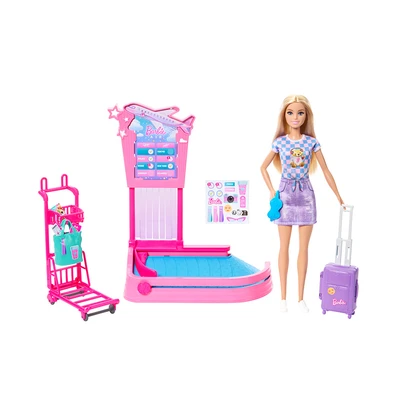 Gambar Barbie Playset Family & Friends Baggage Claim - Mix