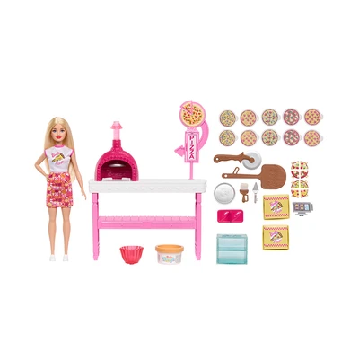 Gambar Barbie Playset Dreamland Pizza Shop JMK21 - Mix