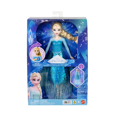 Gambar Disney Princess Boneka Frozen Elsa Light Up Singing - Biru
