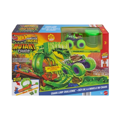 Gambar Hot Wheels Monster Trucks Mutant Chaos Loop Challenge - Mix