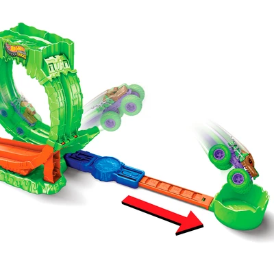 Gambar Hot Wheels Monster Trucks Mutant Chaos Loop Challenge - Mix