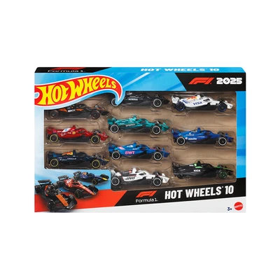 Gambar Hot Wheels Formula 1 2025 1:64 Set 10 pcs - Mix