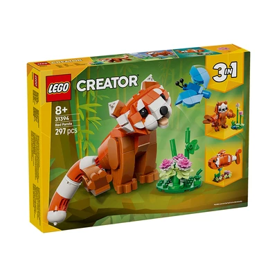 Gambar LEGO Creator 3 in 1 Cute Animals Red Panda Set 297 pcs 31394 - Cokelat/Oranye
