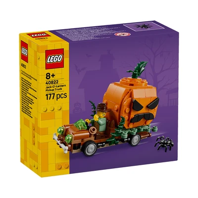 Gambar LEGO Jack-O Lantern Pickup Truck Set 177 pcs 40822 - Oranye/Cokelat