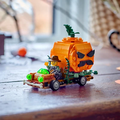 Gambar LEGO Jack-O Lantern Pickup Truck Set 177 pcs 40822 - Oranye/Cokelat