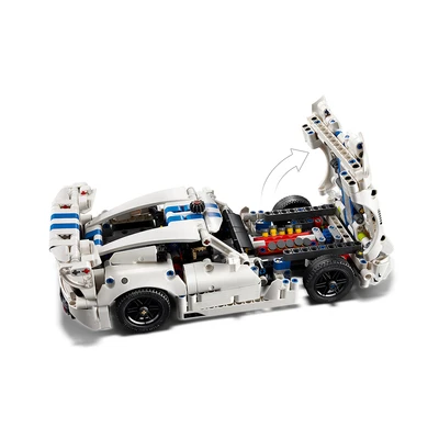 Gambar LEGO Technic Dodge Viper GTS-R Sports Car Set 805 pcs 42234 - Putih