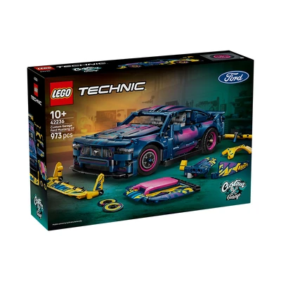 Gambar LEGO Technic Custom Garage Ford Mustang GT Car Set 973 pcs 42236 - Mix