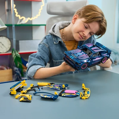 Gambar LEGO Technic Custom Garage Ford Mustang GT Car Set 973 pcs 42236 - Mix