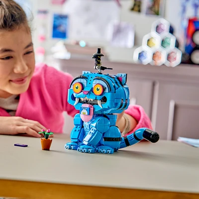 Gambar LEGO K-Pop Demon Hunters Derpy Tiger & Sussie Bird Set 825 pcs 72537 - Biru
