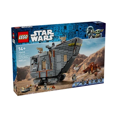 Gambar LEGO Star Wars Offworld Sandcrawler And Mudhorn Set 1683 pcs 75453 - Abu-Abu