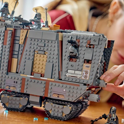 Gambar LEGO Star Wars Offworld Sandcrawler And Mudhorn Set 1683 pcs 75453 - Abu-Abu