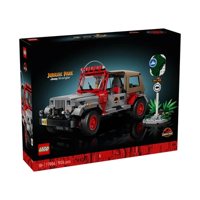 Gambar LEGO Jurassic Park Jeep Wrangler Set 1924 pcs 77984 - Merah