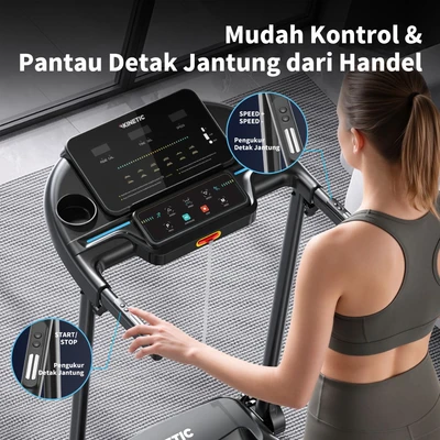 Gambar Kinetic Treadmill 1.5HP - Hitam