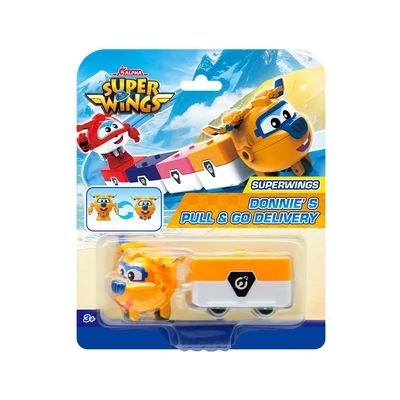 Gambar Alpha Group Superwings Donnies Pull & Go Delivery - Oranye/Putih